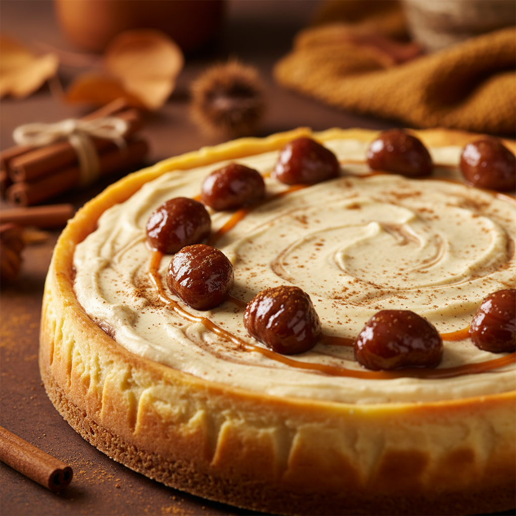 Cheesecake à la châtaigne : la recette crémeuse qui réveille l’automne