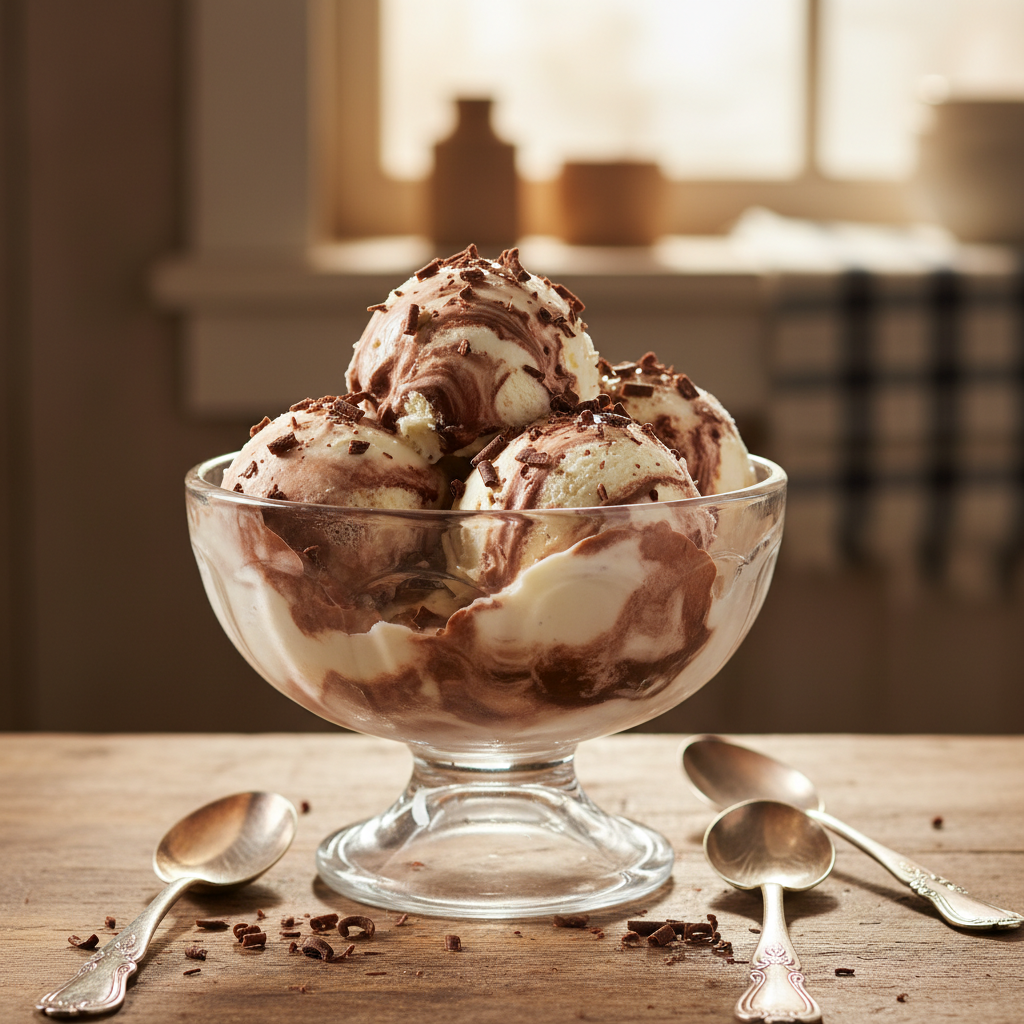 Glace vanille chocolat maison : la recette complète pour un dessert onctueux