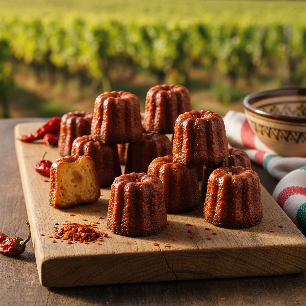 Cannelés piment d’Espelette : quand Bordeaux rencontre le Pays Basque