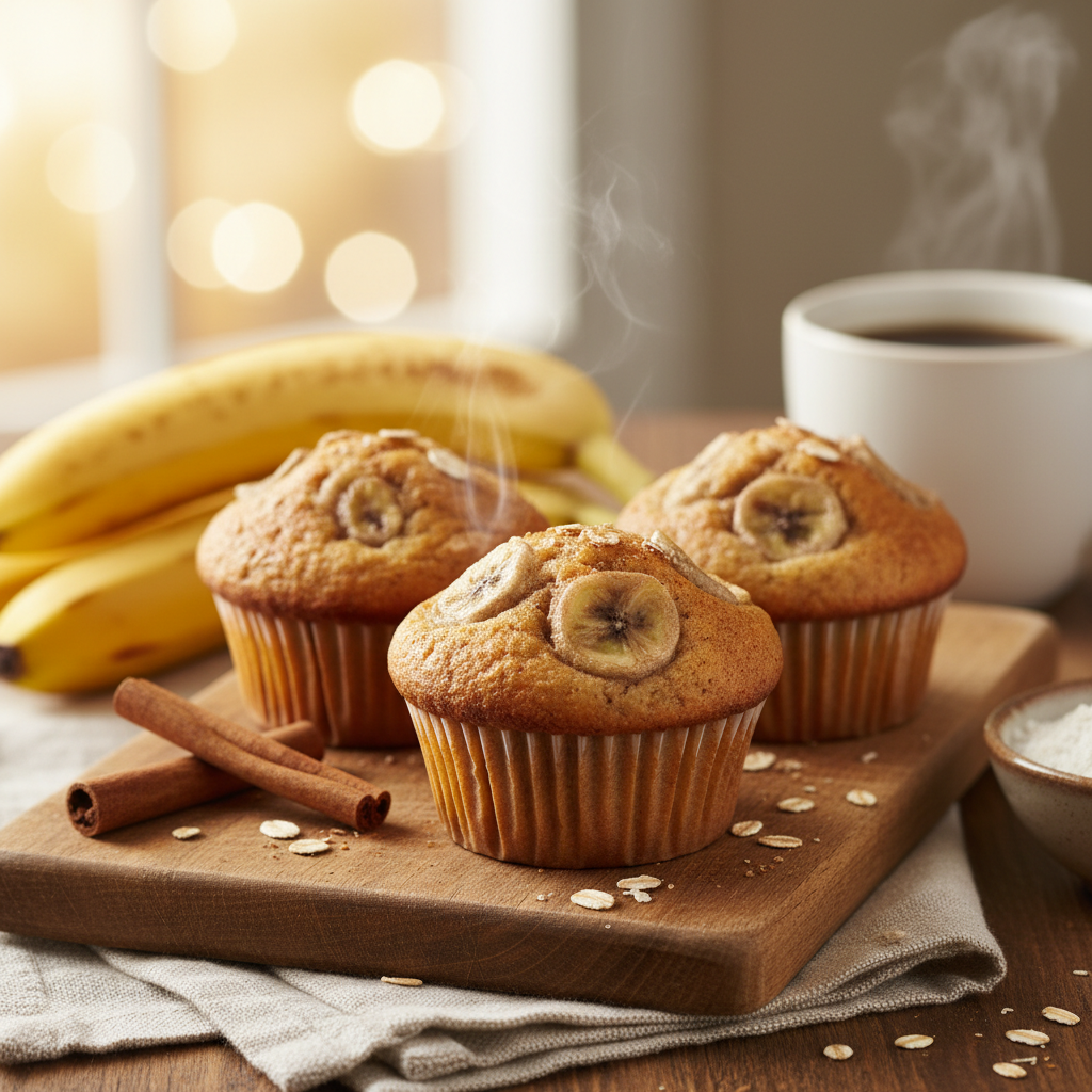 Recette muffins banane moelleux et faciles à préparer en 30 minutes
