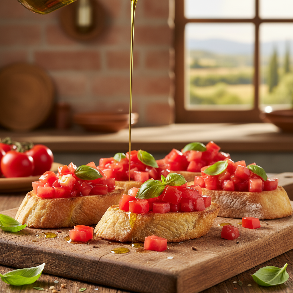Recette bruschetta tomate : le secret du pain grillé à l’italienne qui fond en bouche