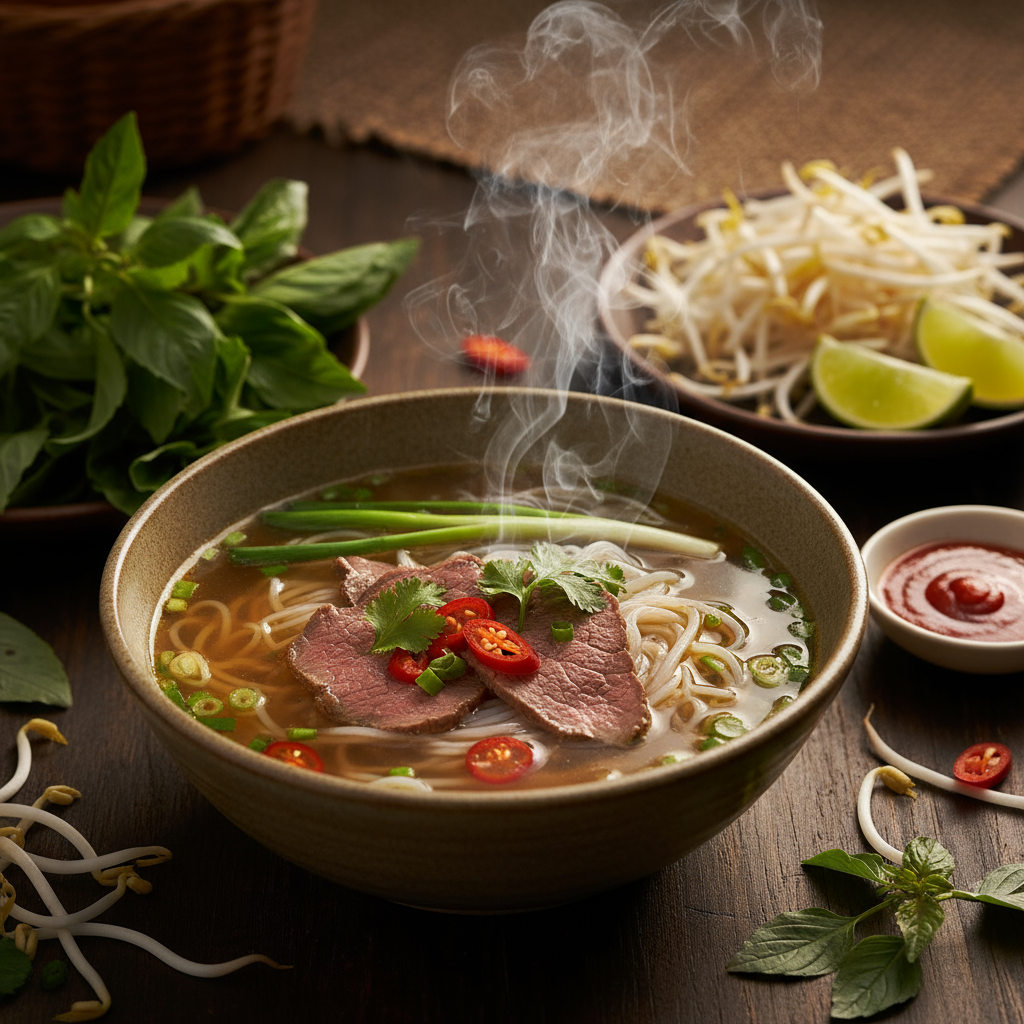 Recette pho vietnamien maison : bouillon parfumé et techniques authentiques