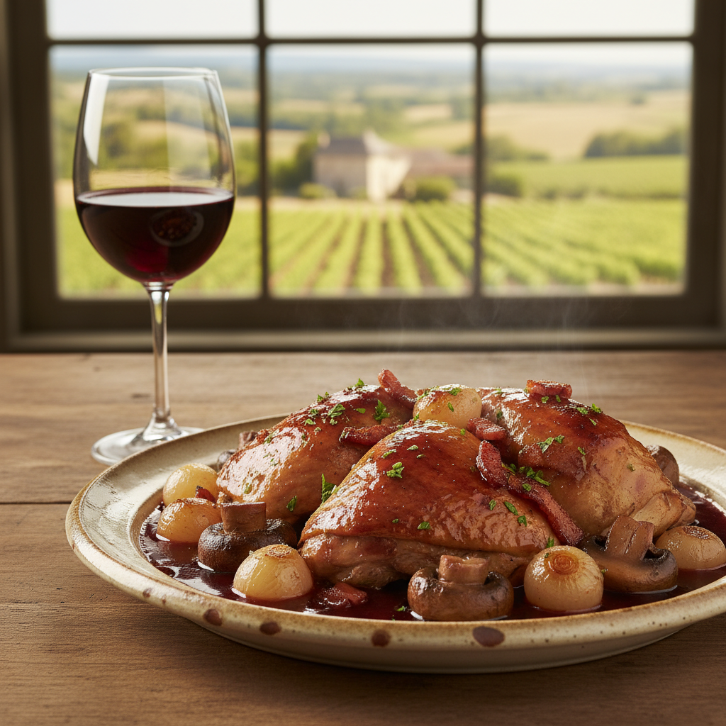 Recette coq au vin rouge : la méthode complète pour maîtriser ce classique français