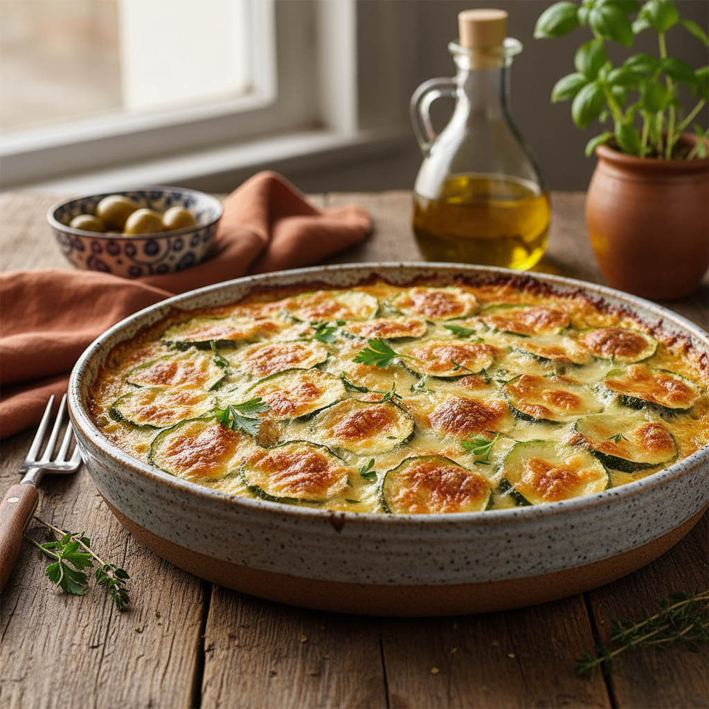 Recette gratin courgette : le plat familial fondant qui sublime vos légumes d’été