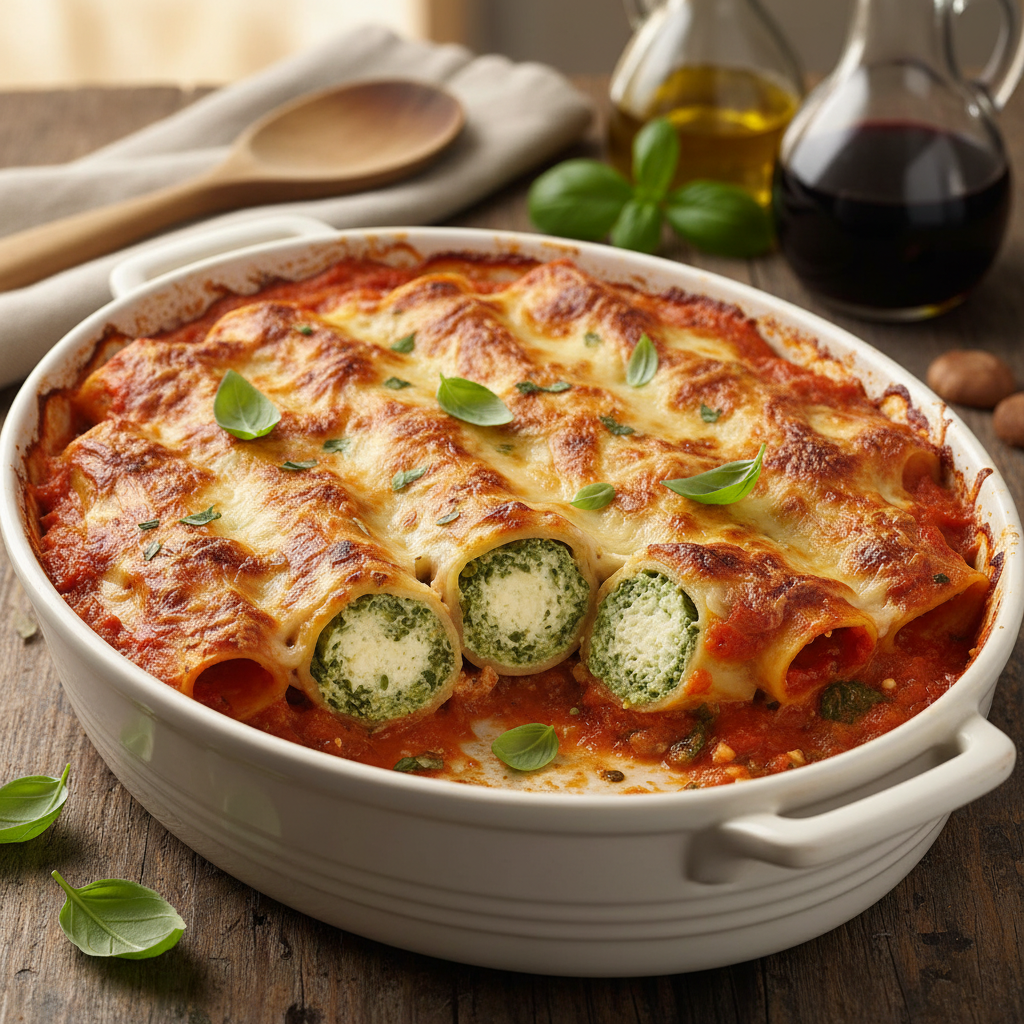 Recette cannelloni ricotta : la technique authentique pour des pâtes farcies parfaites
