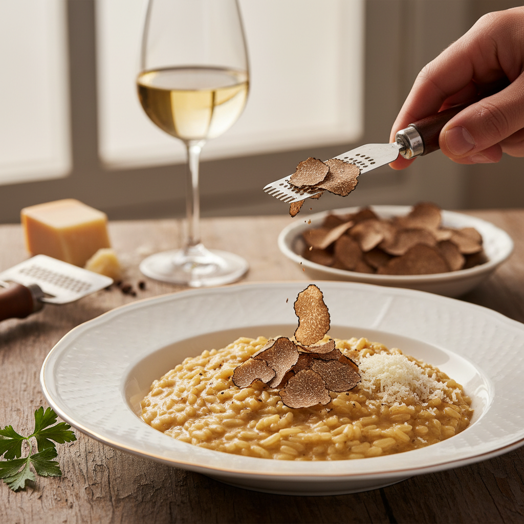 Recette risotto truffe : la technique authentique pour un plat gastronomique