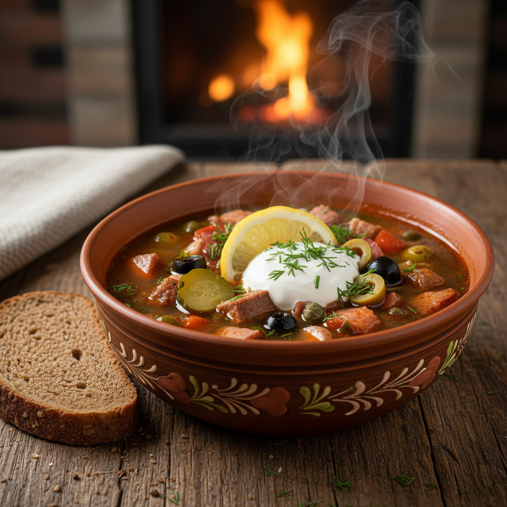 Recette solyanka russe : la soupe authentique qui réchauffe l’âme slave