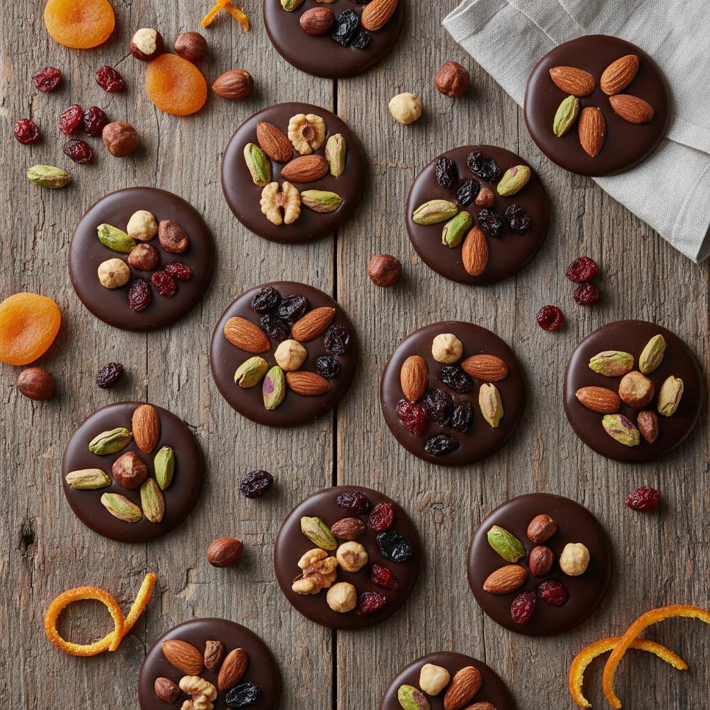 Recette mendiants chocolat : les palets gourmands aux fruits secs