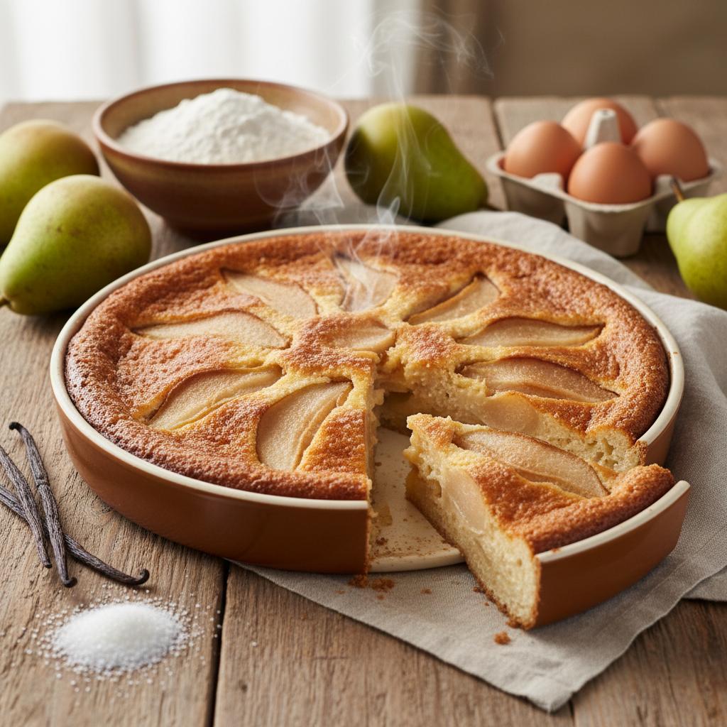 Le clafoutis aux poires moelleux : recette traditionnelle et astuces