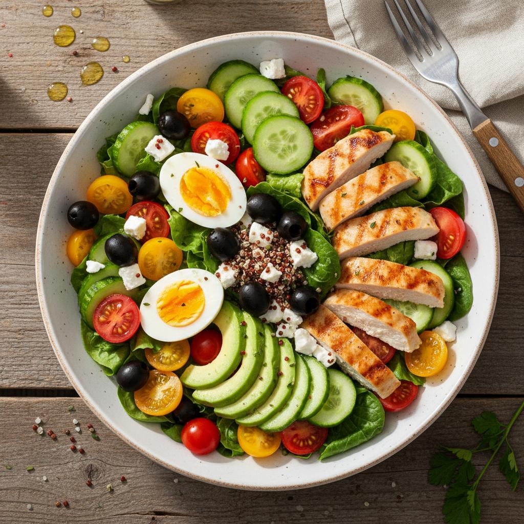 Recettes de salades composées pour un repas complet et équilibré