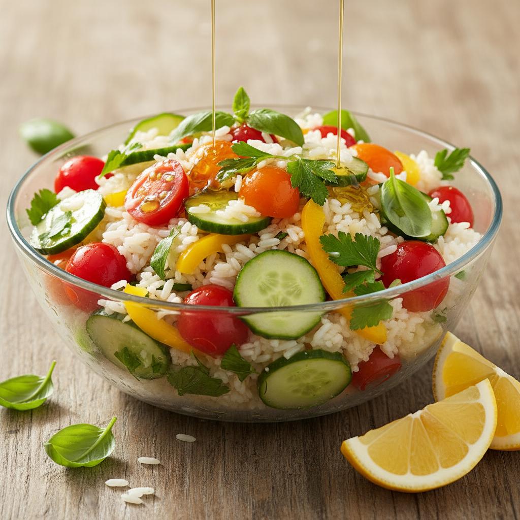 Recette salade de riz : la base fraîche pour tous vos repas d’été