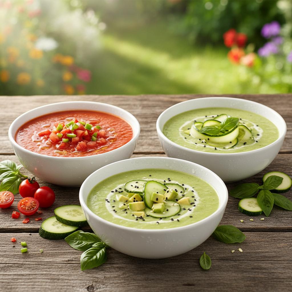 Recettes de soupes froides : gaspacho, concombre et autres délices d’été