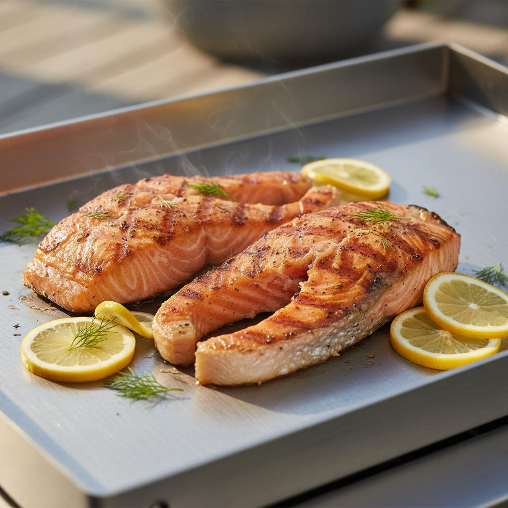Recette saumon plancha : la cuisson parfaite en 6 minutes