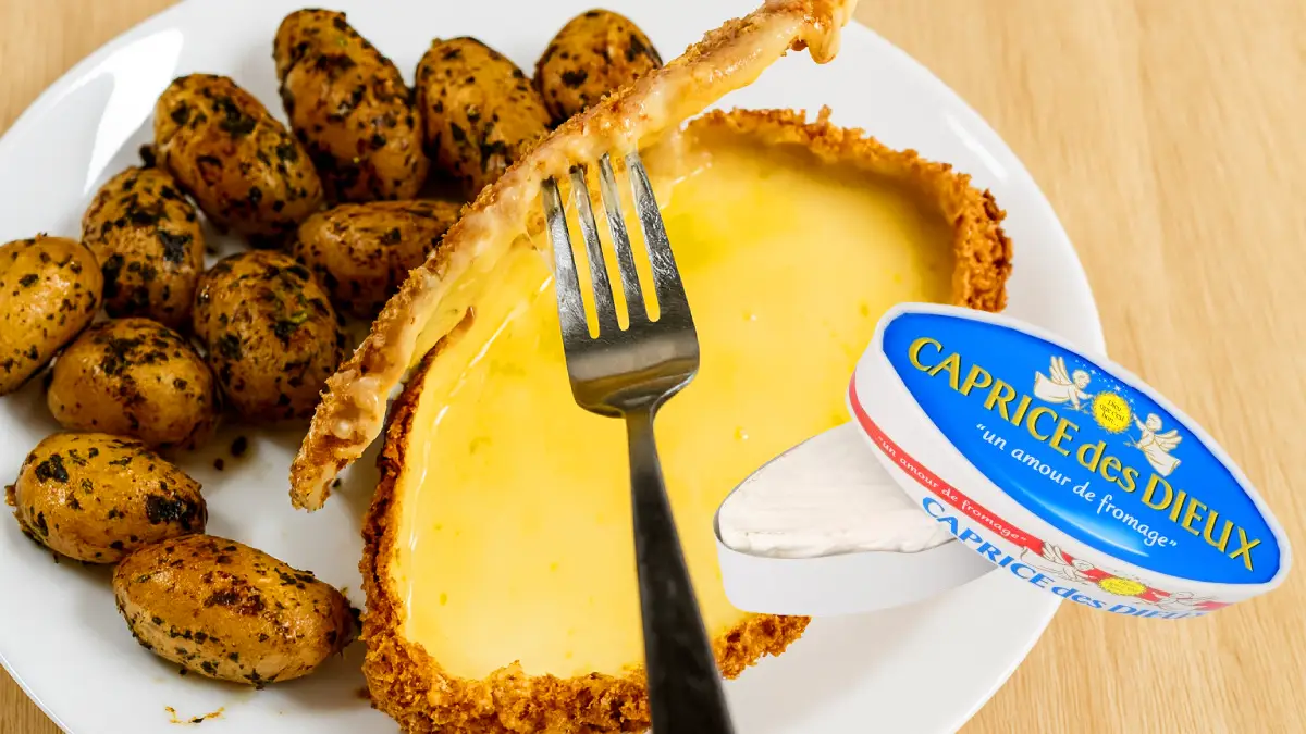 J’ai testé le caprice pané qui affole TikTok (+ pommes de terre grenaille) : crousti-fondant en 15 minutes !