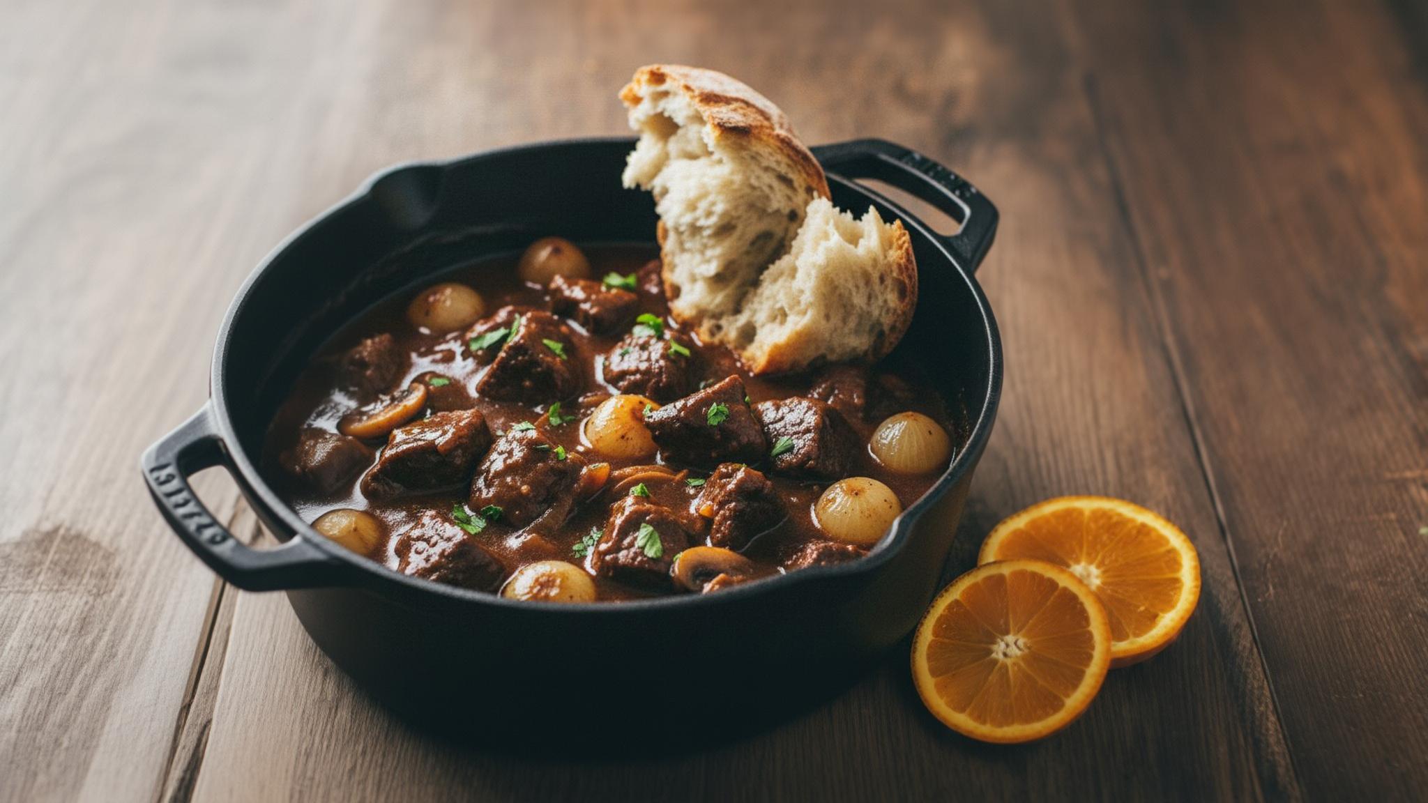 L’astuce secrète de Cyril Lignac pour un bœuf bourguignon fondant en 3h