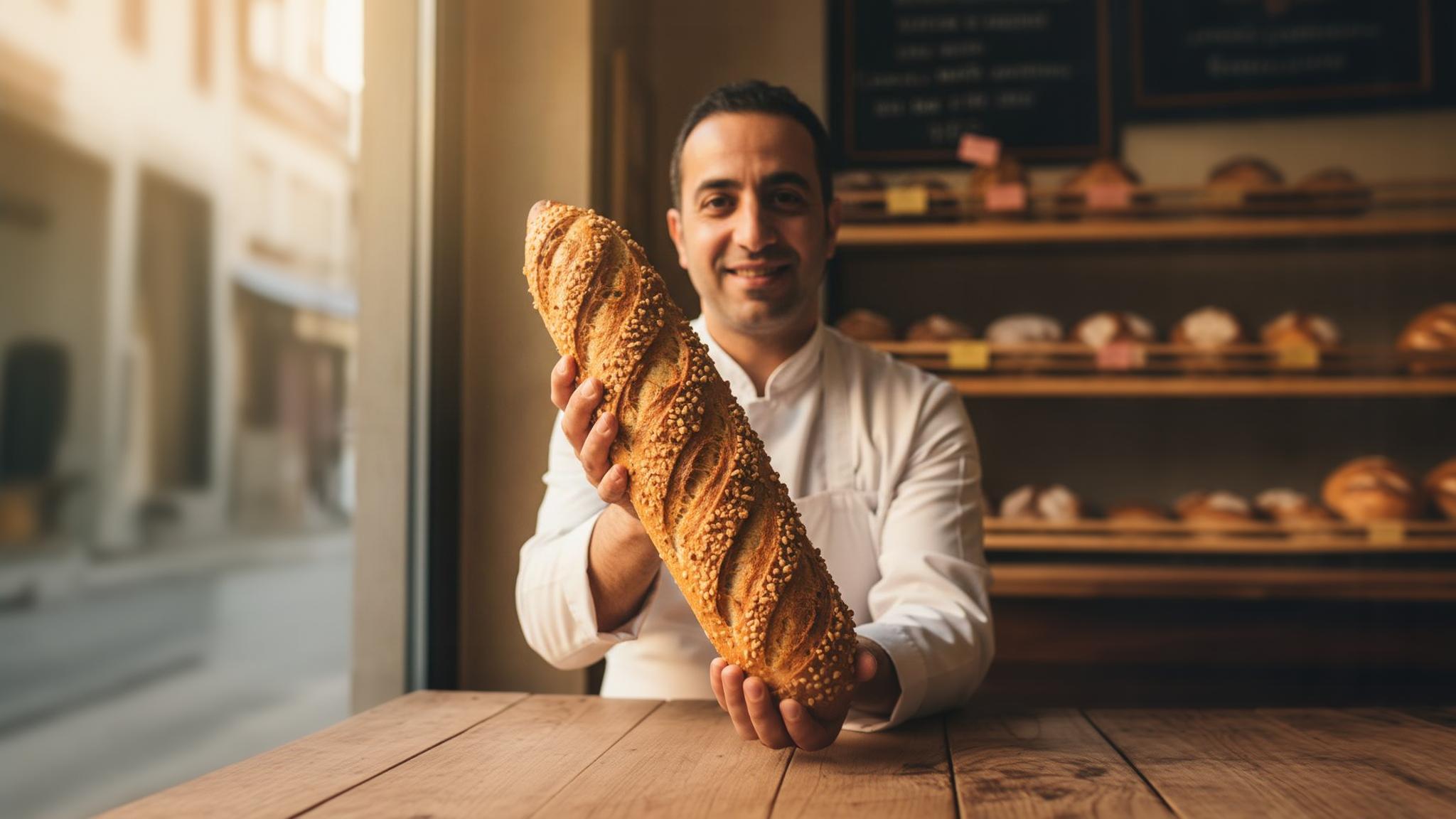 Le seul boulanger de France qui fait des baguettes au goût de noisette naturel