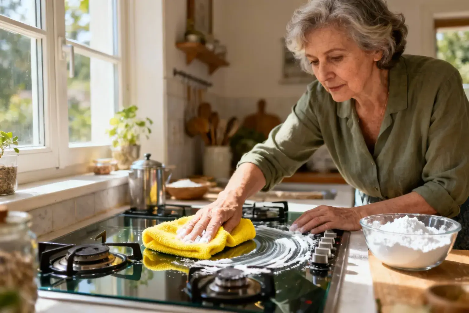 Cette astuce à 3 ingrédients naturels rend votre cuisinière impeccable sans effort