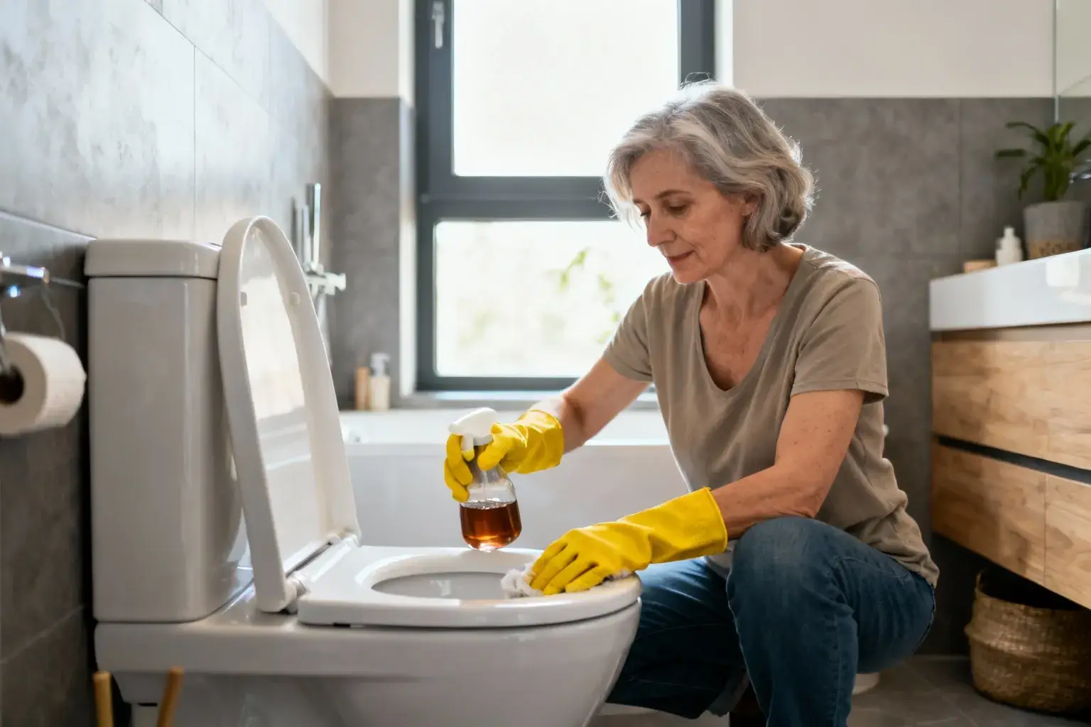 Cette astuce de grand-mère nettoie les toilettes en 1 minute avec du vinaigre chaud