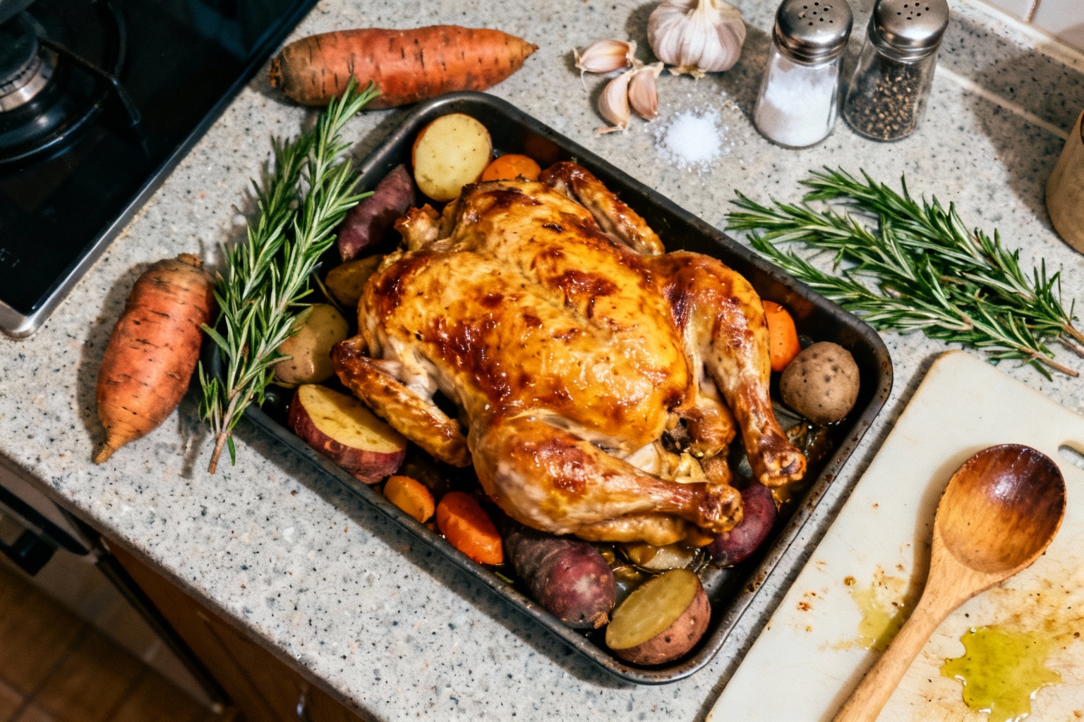 Le secret de Laurent Mariotte pour un poulet rôti qui surpasse tous les autres