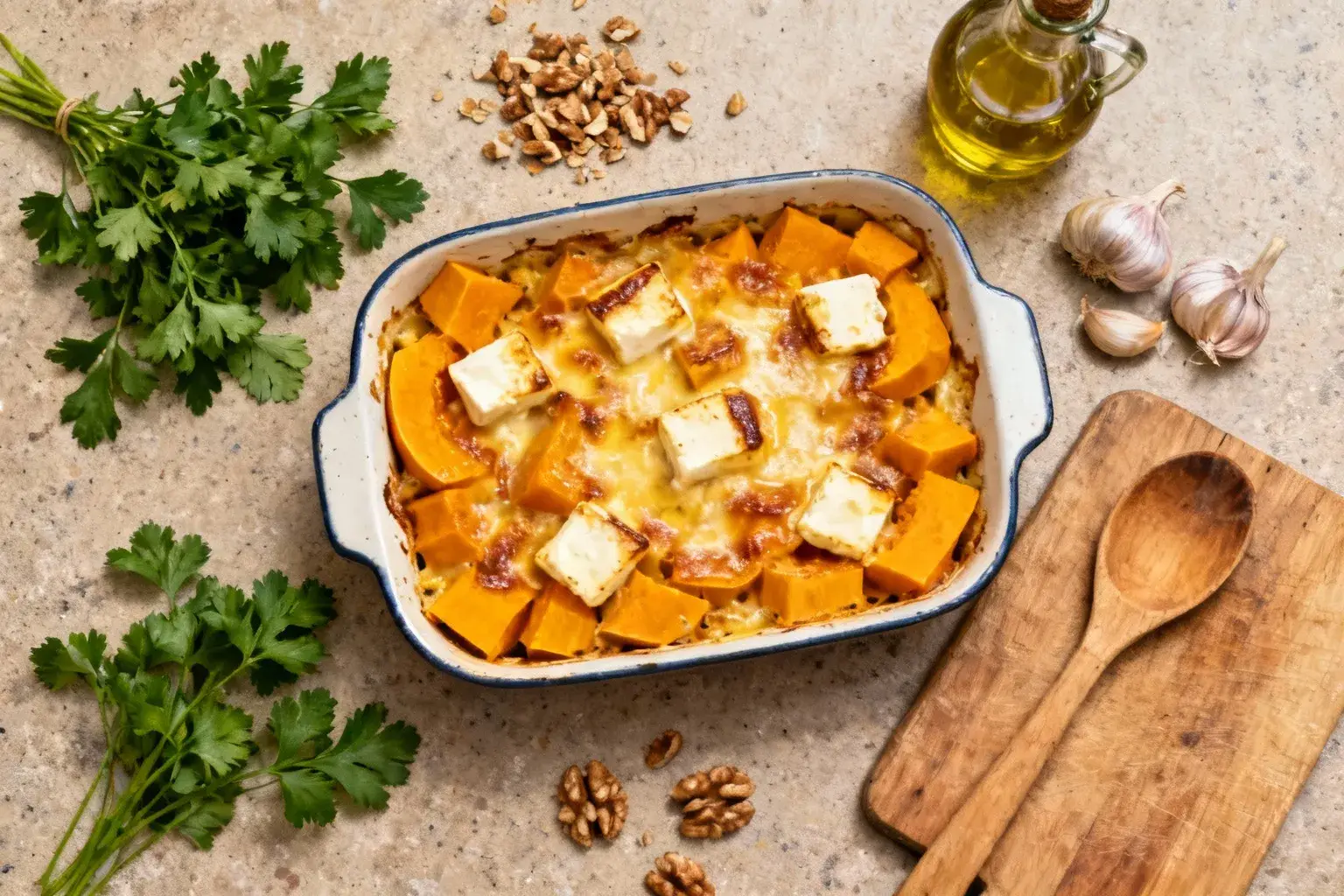 Ce fromage italien secret de Laurent Mariotte transforme votre gratin butternut