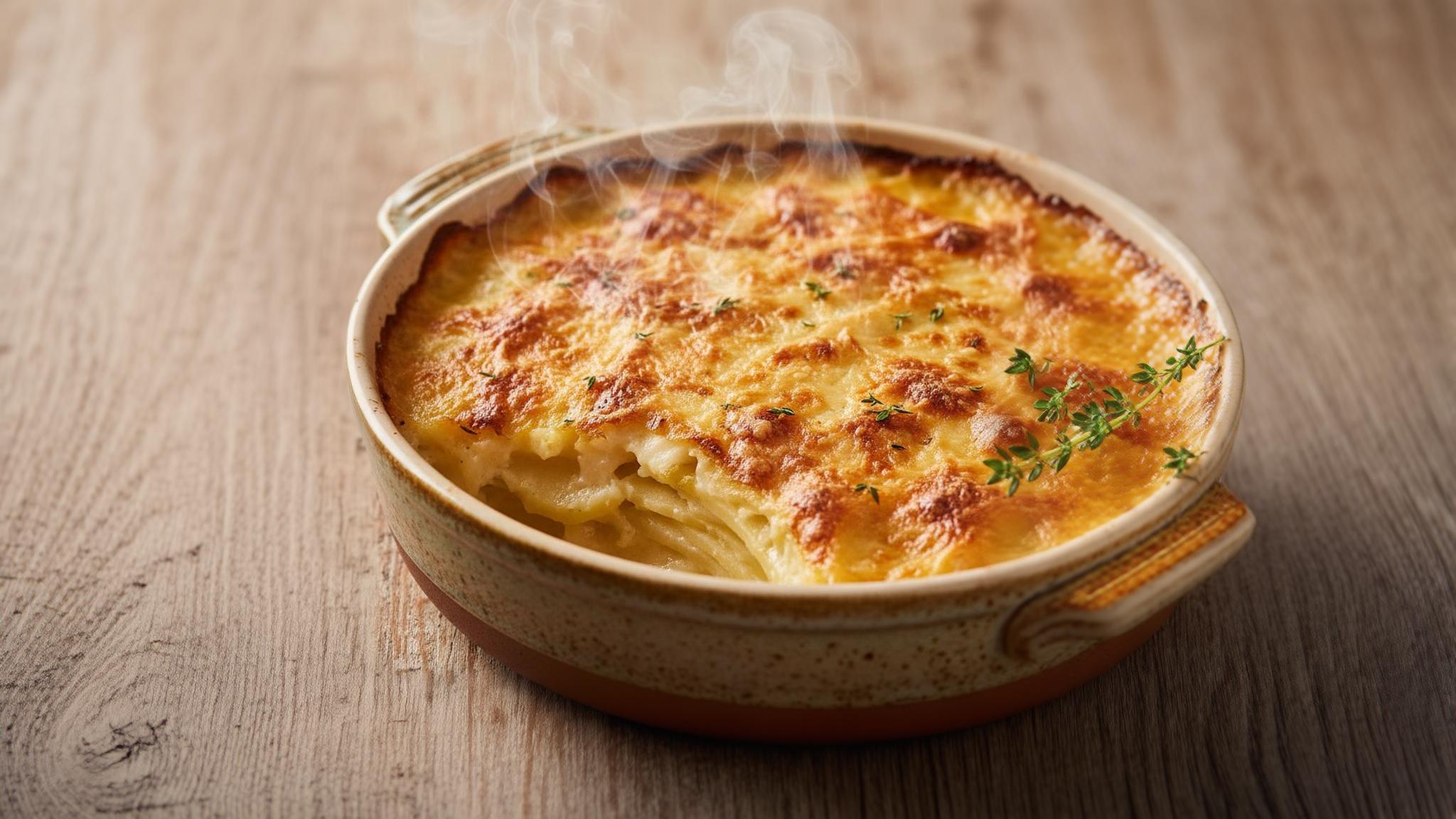 Le secret des nutritionnistes pour un gratin dauphinois à 200 calories par portion
