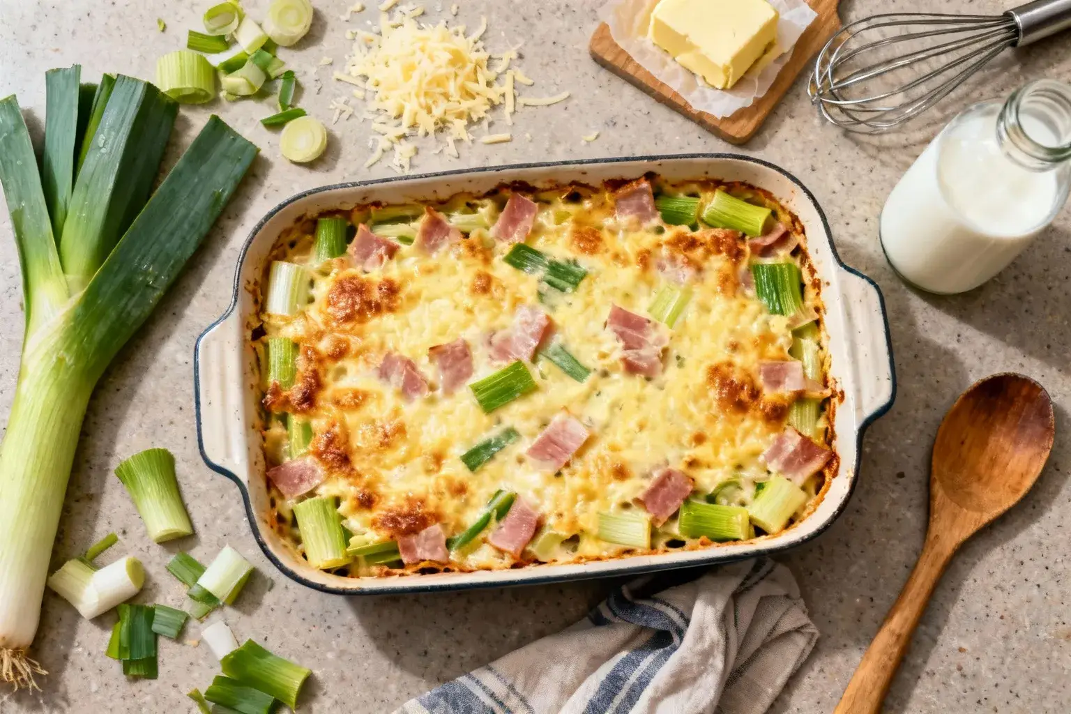 Le gratin de poireaux de Laurent Mariotte qui séduit tout le monde pour moins de 5 €