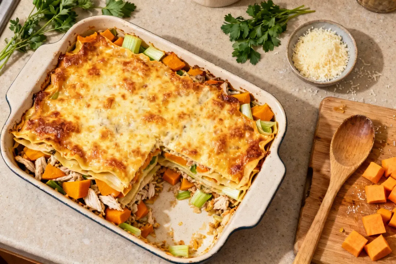 Oubliez les lasagnes au bœuf : cette version dinde-légumes divise les calories par 2