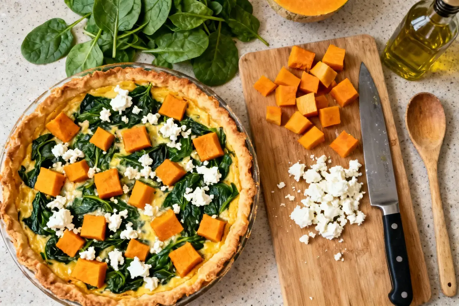 Potiron rôti, feta fondante : la quiche automnale qui va vous rendre accro