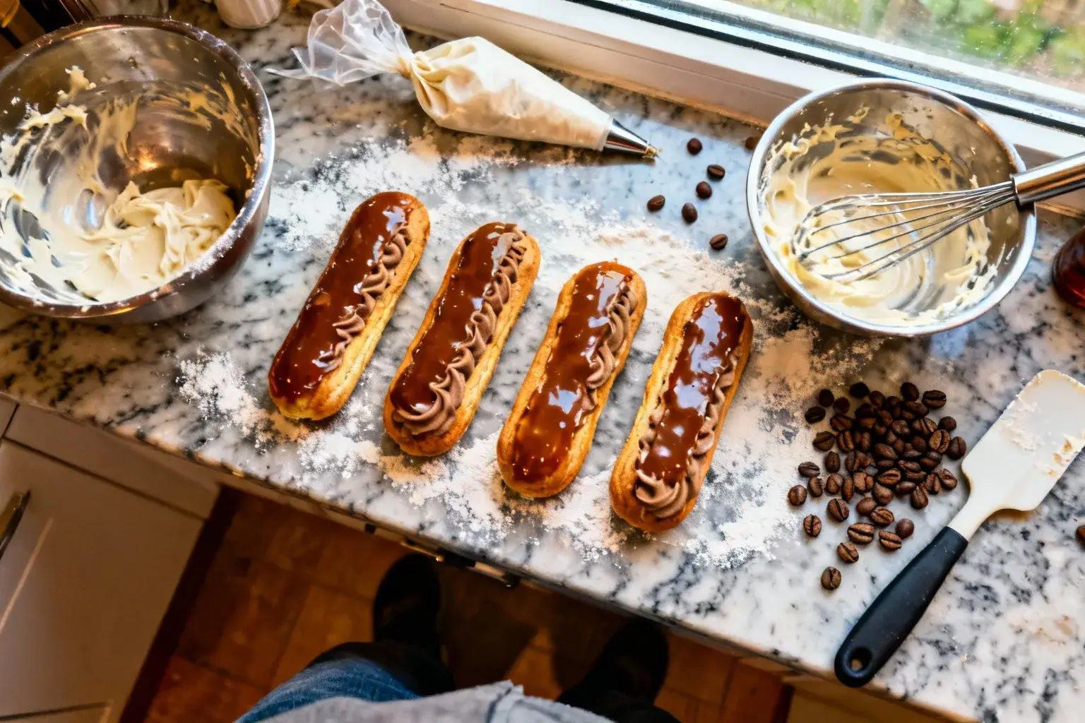 Pierre Hermé révèle sa technique secrète pour un éclair au café en 65 minutes