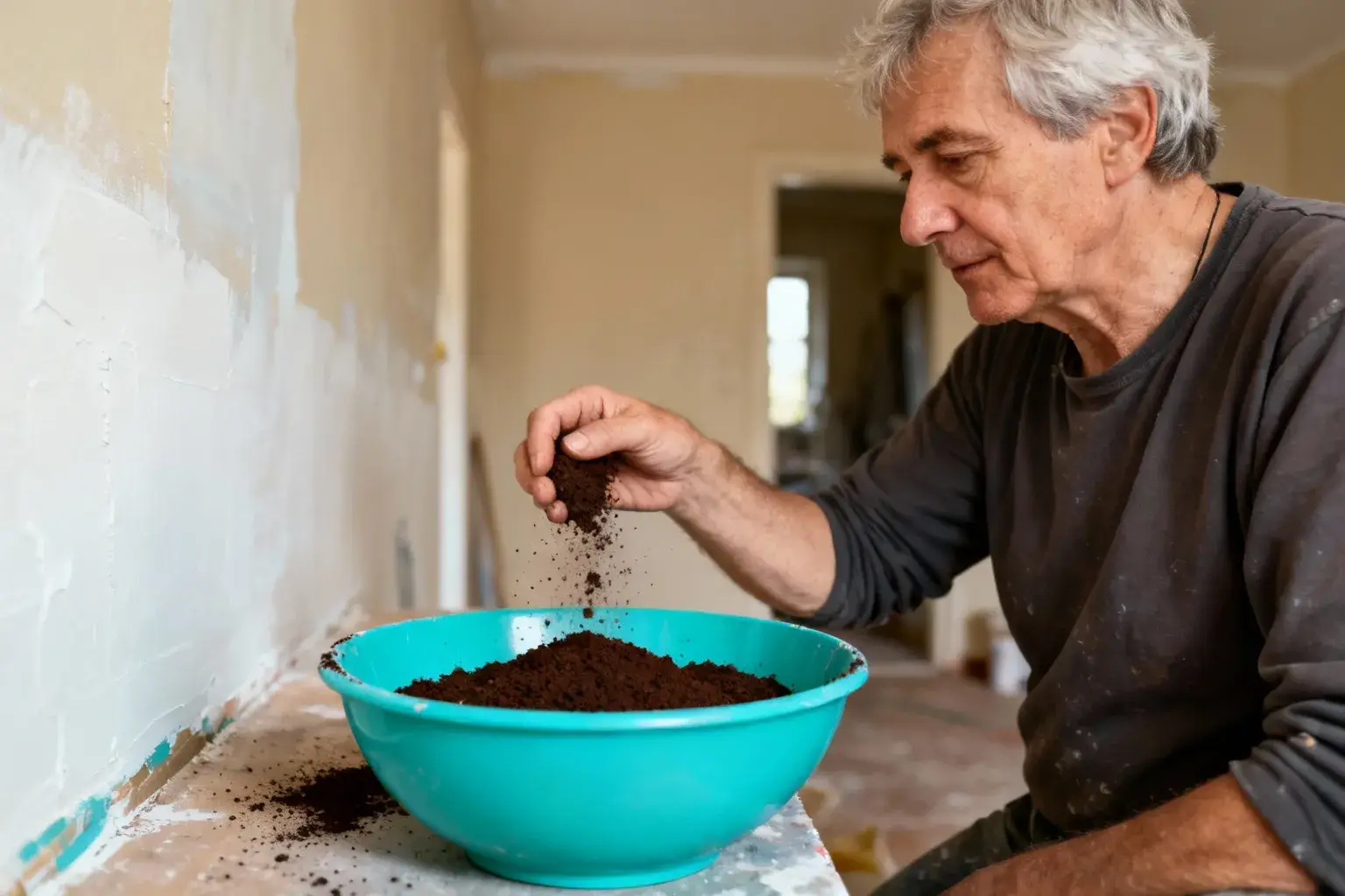 Cette poudre gratuite absorbe les odeurs de peinture pendant une semaine entière