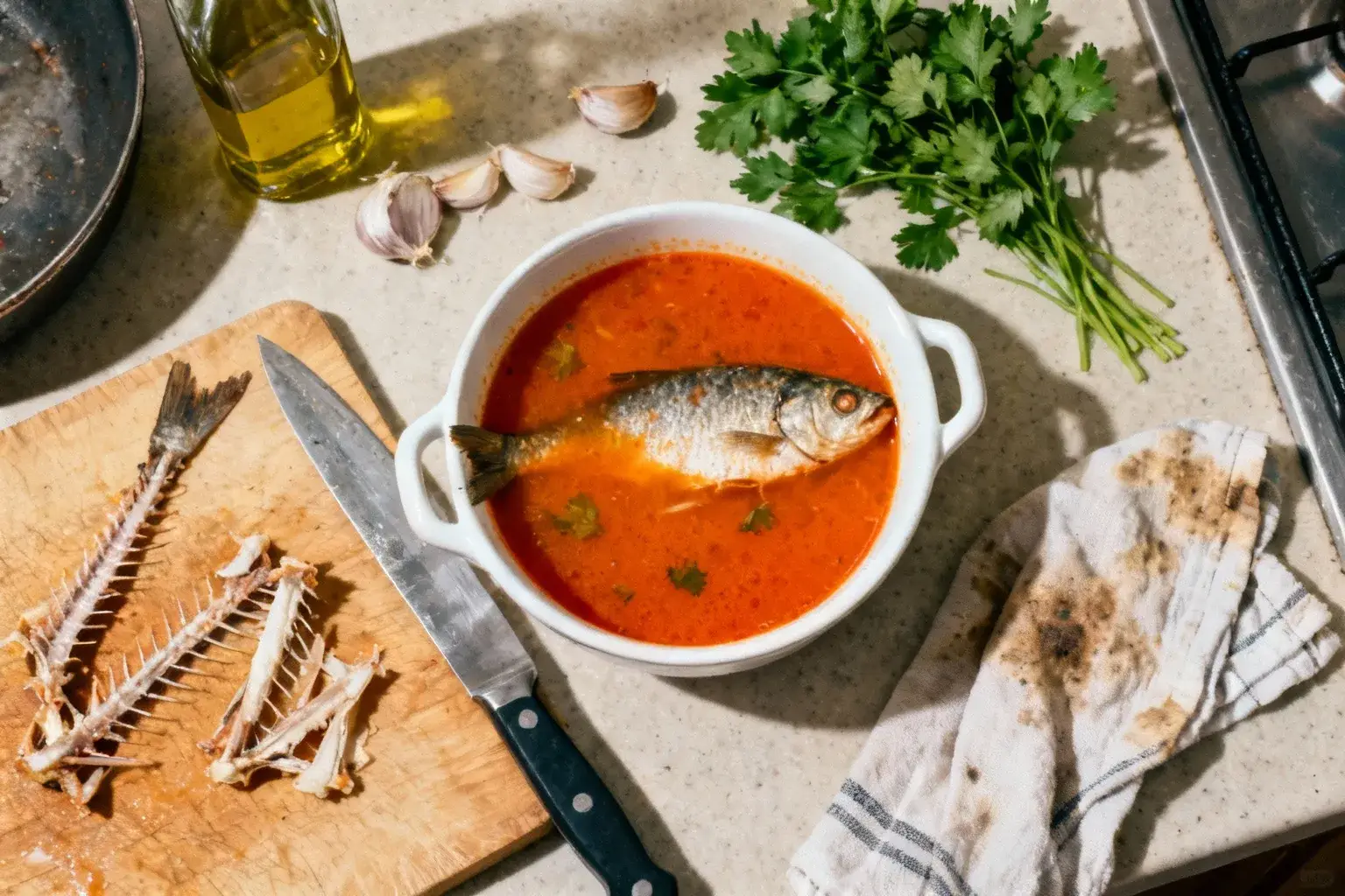 Le secret d’Etchebest pour transformer les arêtes de poisson en bouillon d’exception