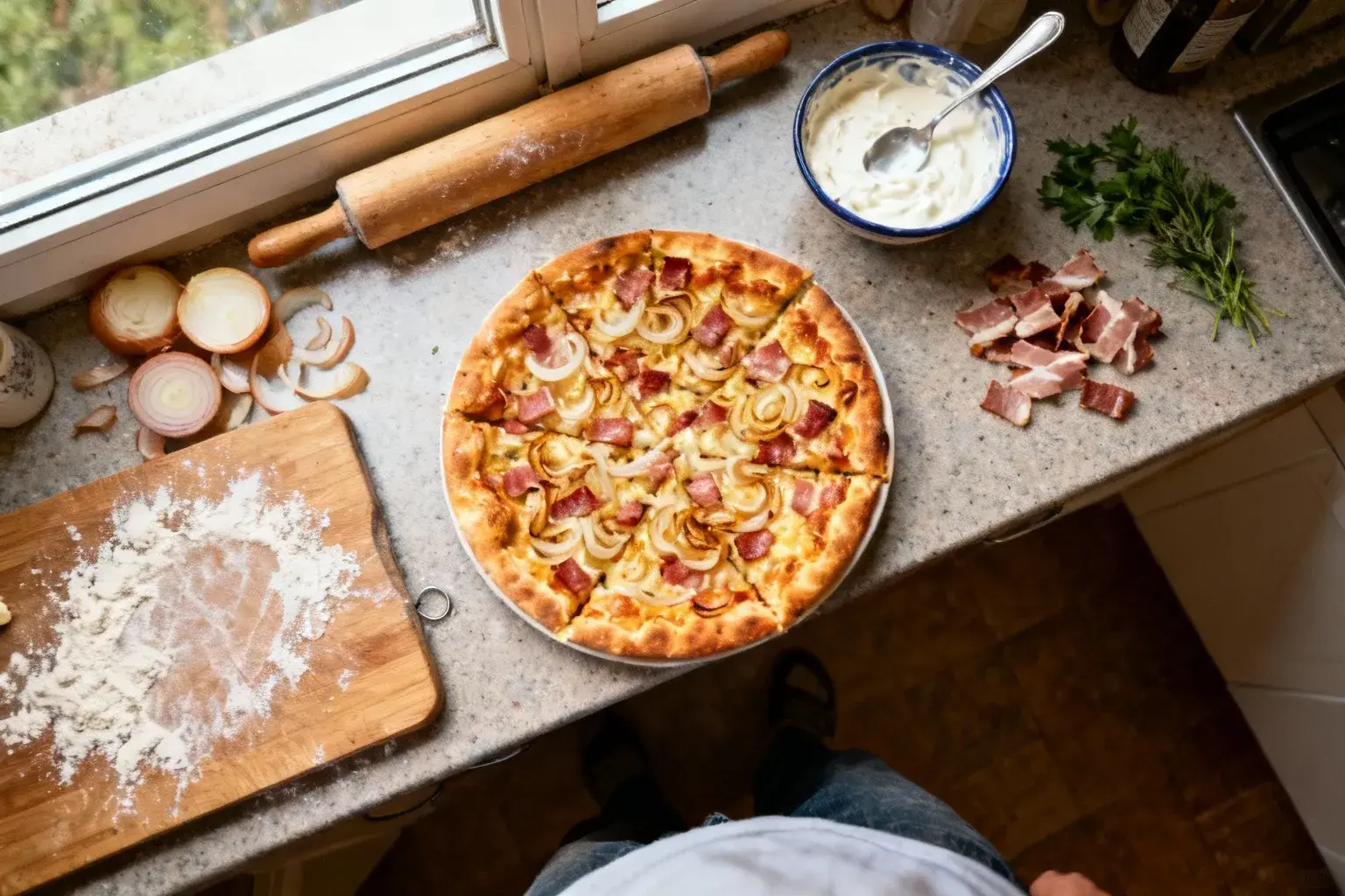 12 minutes chrono : cette flammekueche de Lignac surpasse toute pizza